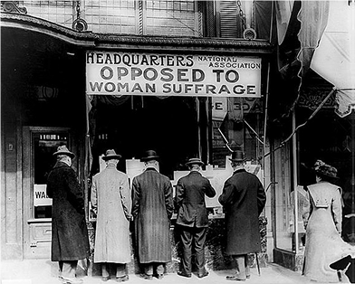 progressive 1920 1890 movement america anti suffrage ridicule figure used group