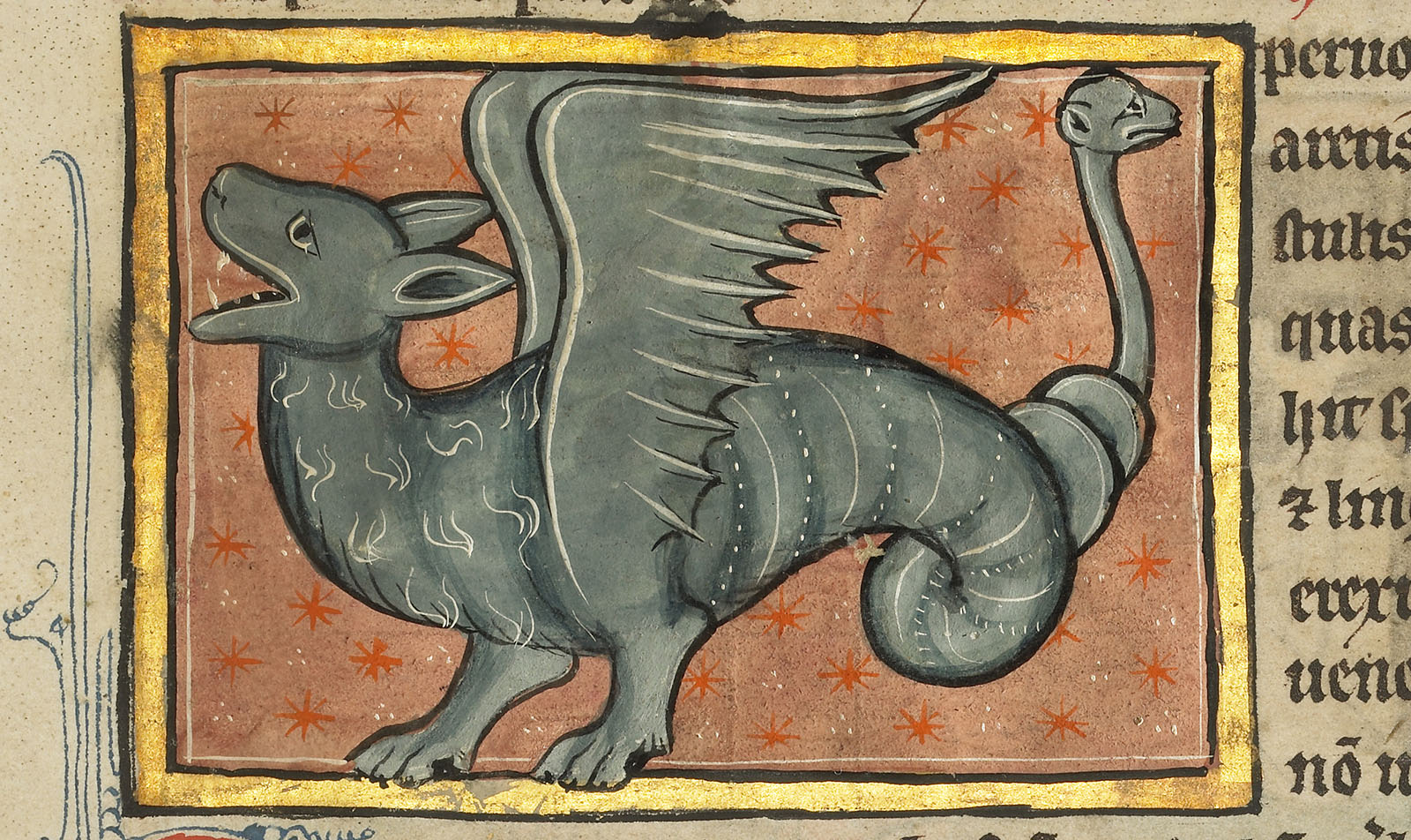 Medieval Dragon Painting