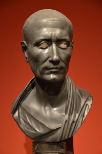 VENI VIDI VICI Coffee Tea Ceramic Mug Rome Julius Caesar Bust