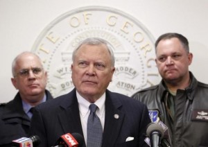 Georgia Governor Deal speaks to the media