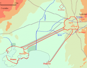 Ancient Greece - War as Inevitable Agonism 51 AthensLongWall02