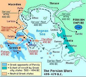 Ancient Greece - War as Inevitable Agonism 46 GraecoPersianWarRoutes01