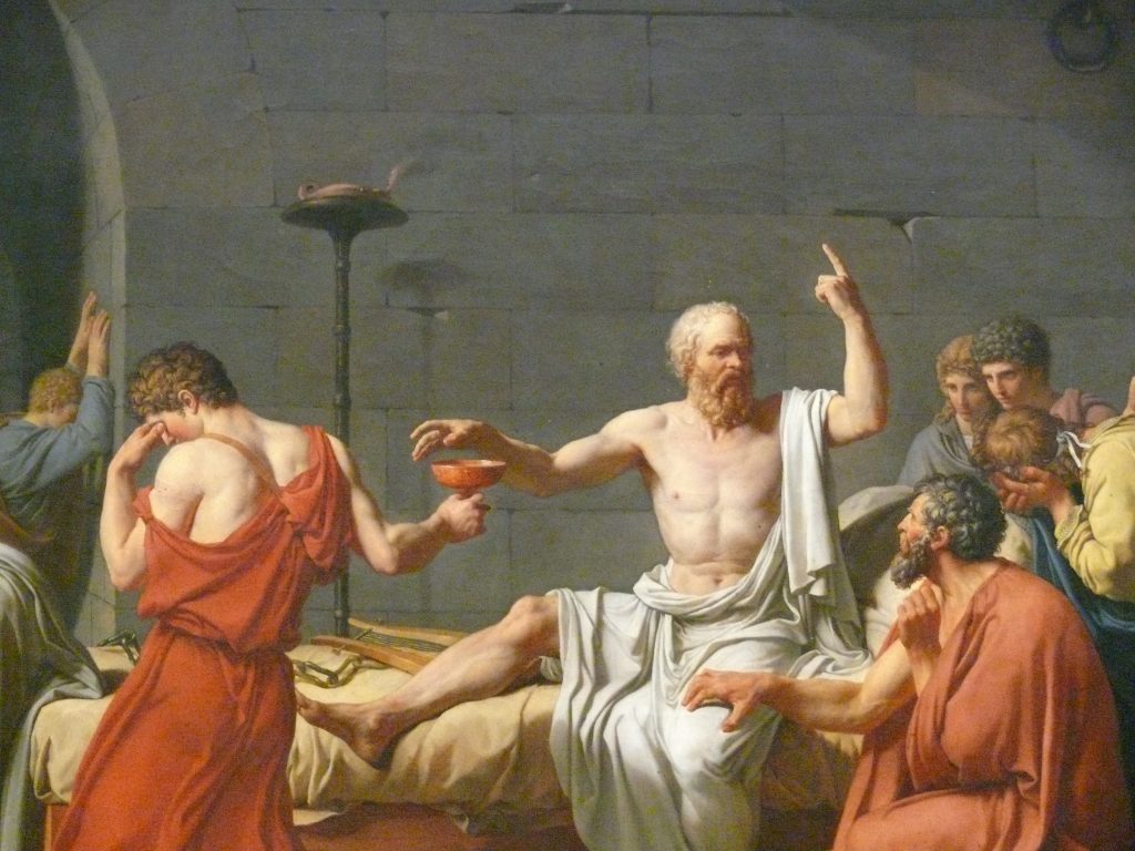The Death of Socrates, by Jacques-Louis David, 1787