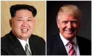 A combination photo of North Korean leader Kim Jong Un and Republican U.S. presidential candidate Donald Trump