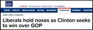 Nose-Holding Among Clinton Voters 16 Clinton33