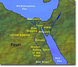 map of areas of the nile river fertile