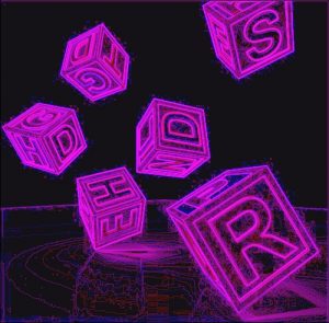 Disinformation, Espionage, and Collaboration 66 Kids Blocks Falling As Symbol For Education And Learning