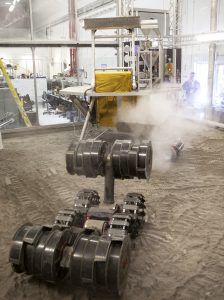 RASSOR Demonstration in Regolith Bin