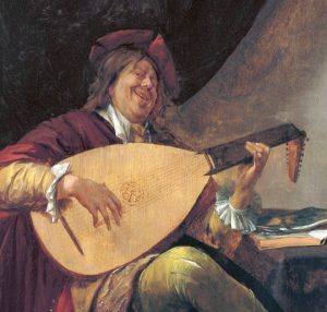 Self-Portrait playing the Lute