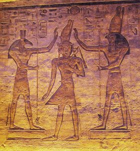 Set and Horus adoring Ramesses.