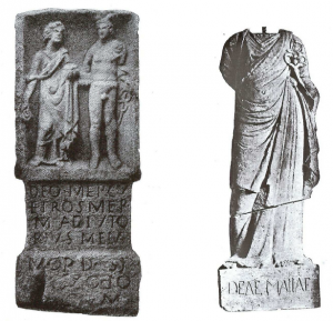 Goddesses in Celtic Religion: Nature and Bounty 95 Stele* from Eisenberg with figuration and inscription. In the Museum at Spire