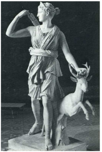 Goddesses in Celtic Religion: Nature and Bounty 116 Copy of a 350/340 BC statue of Diana known as ‘from Versailles’ in marble, from the time of Hadrian