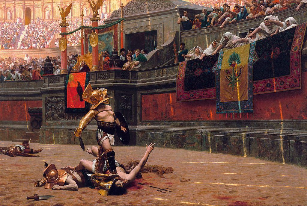 Bread, Circuses, and Scapegoats: Cultural Distraction and Political Power in the Ancient World 13 Pollice Verso (Thumbs Down), by Jean-Léon Gérôme, 1872