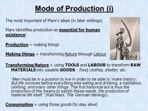 Sociological Theories of Karl Marx