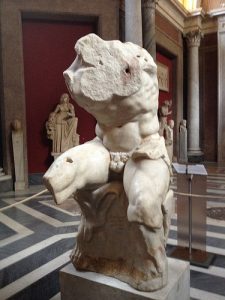 The Belvedere Torso, a marble sculpture carved in the first Century BC depicting Ajax