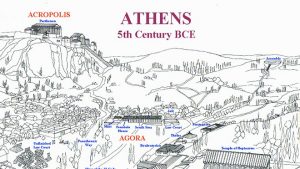 Athens Acropolis map 5th century BCE