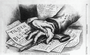 American Politics in the Gilded Age, 1870-1900 32 Titled “A Truce not a Compromise,” this cartoon suggests the lack of consensus after the election of 1876 could have ended in another civil war.
