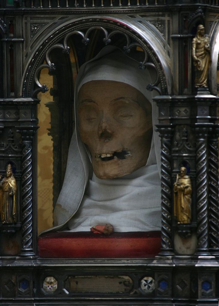 Women Together and Alone: Female Ascetics in the Ancient and Medieval Worlds 12 The head of Saint Catherine of Siena displayed at the Basilica of San Domenico