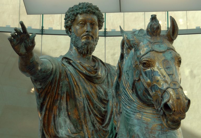 Equestrian statue of Marcus Aurelius. Detail. Bronze. 160170s. Rome, Capitoline Museums, Palazzo dei Conservatori.