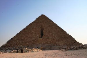 The Pyramids of Khufu, Khafre, Menkaure, and the Great Sphinx at Giza