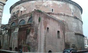 The grottoni in the rear of the Pantheon