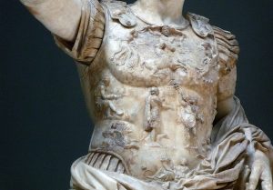 augustus primaporta imperial imagery power brewminate breastplate 1st century detail