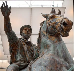 The Equestrian Statue of Roman Emperor Marcus Aurelius