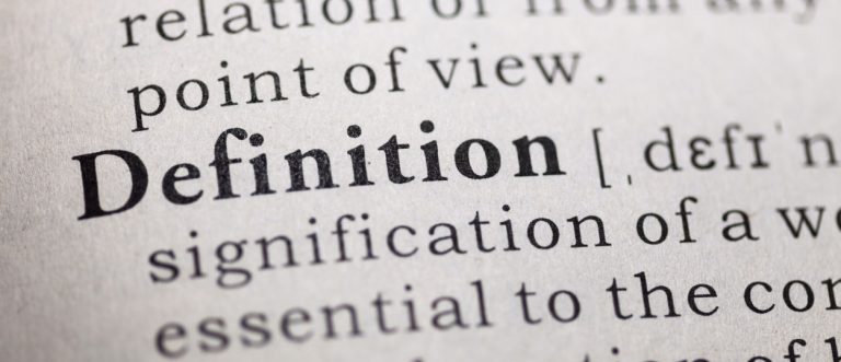 Dictionary definition of the word definition.