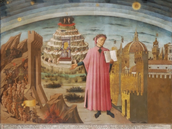 Canto II (2), Virgil and Beatrice, Dante's Inferno illustration by