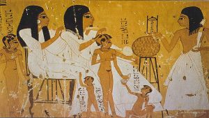 Ancient Egyptian mural photo