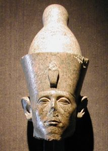 Statue head of Sensuret III, one of the kings in the Twelfth Dynasty