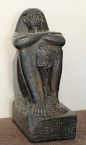 An example of a block statue from the Late Period, c. 650-633 BCE.