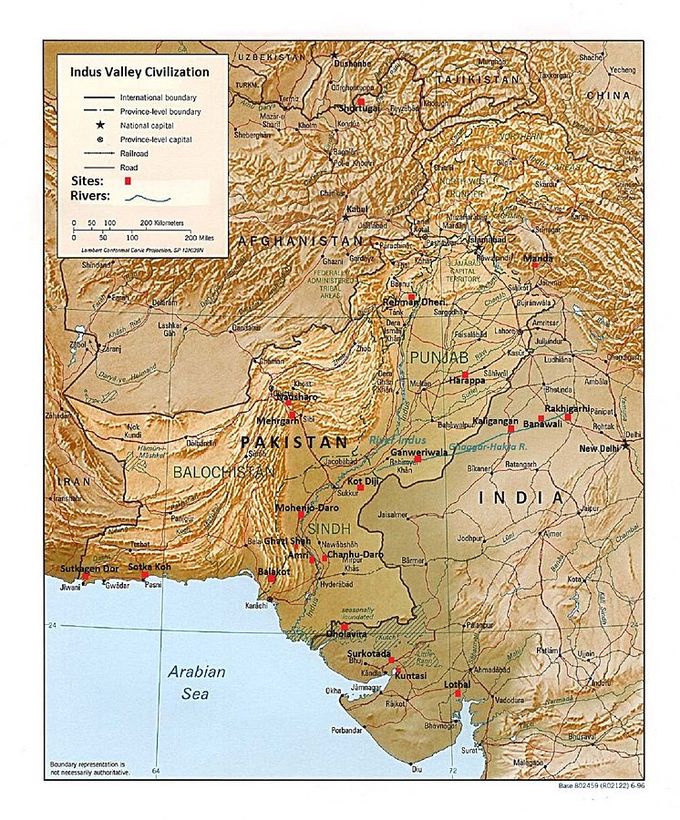 Indus River Valley Harappa And Mohenjo Daro Pirates Chart