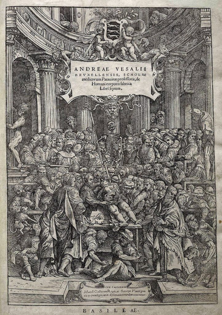 On the Fabric of the Human Body frontispiece (Vesalius)