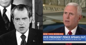 Pence Echoes Nixon in Calls for Mueller to 'Wrap It Up' a Year Later
