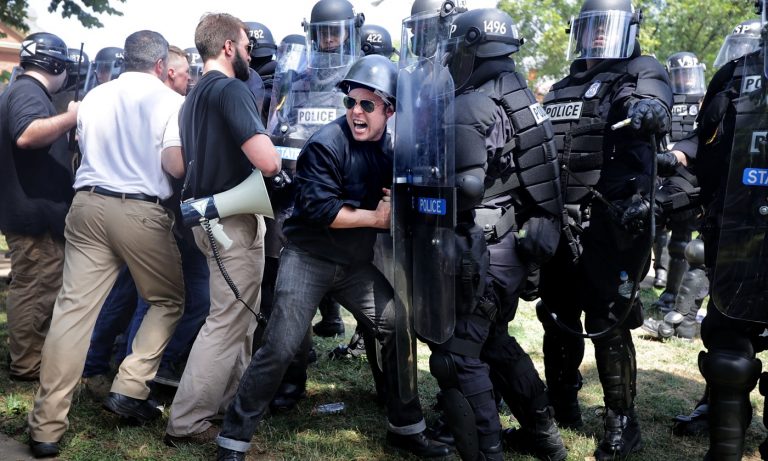 Violent Clashes Erupt at "Unite The Right" Rally In Charlottesville