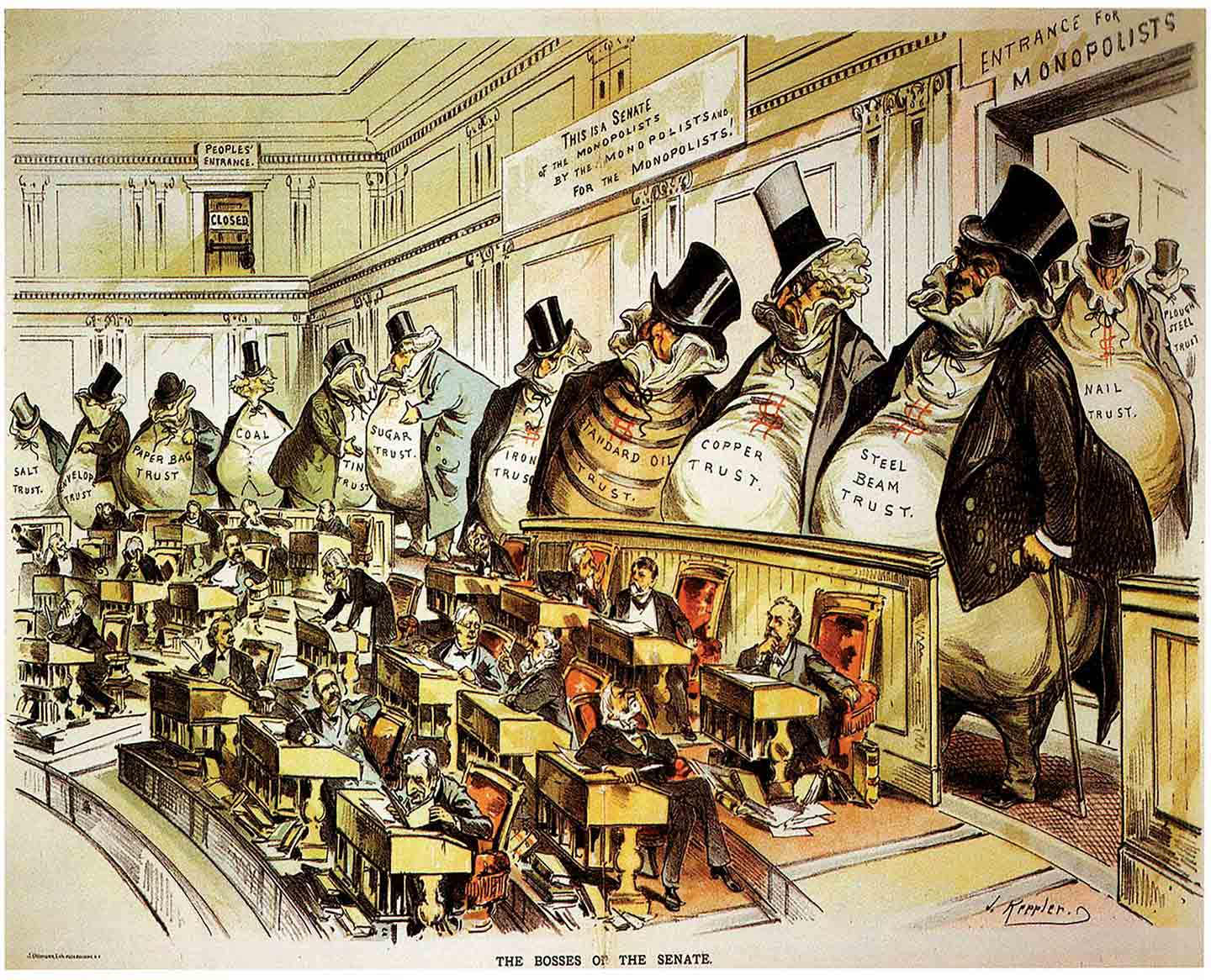 Трест монополии в США 19 века