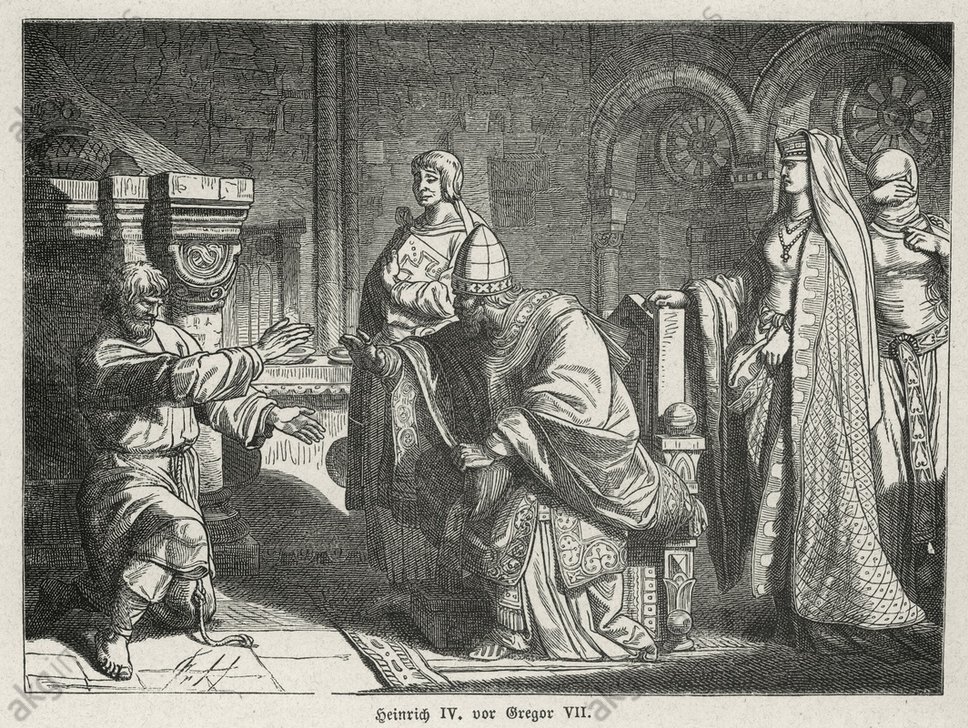 emperor henry iv and pope gregory vii