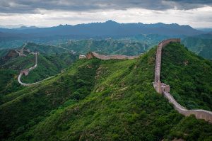 Crossing between the Great Wall of China and the 'Great' Trump Wall