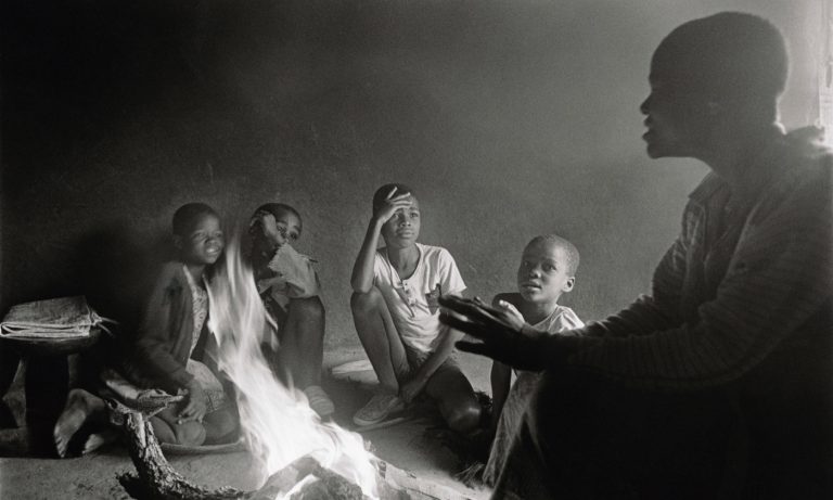 Mother Telling Stories to Children