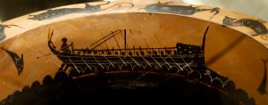 Depictions of Ships on Ancient Greek Vases 105 110418-69-Ancient-Art-History-Greek-Greece-Maritime-Vase