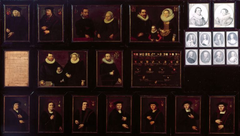 Various artists, " Portraits and lineage of the ancestors of Gerard Pietersz Schaep, paternal branch"