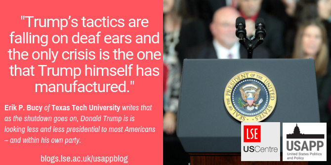 Trump Losing Credibility with Most Americans and His Own Party over Manufactured 'Crisis'