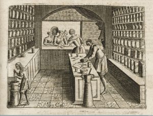 Interpreting “Physick”: The Familiar and Foreign Eighteenth-Century Body 30 L0048302 Apothecary shop
