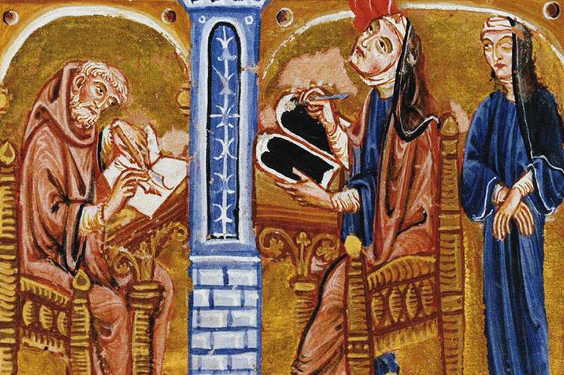 medieval manuscripts with ultramarine