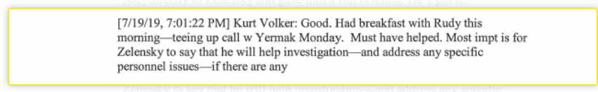 Trump, Ukraine, and the Path to the Impeachment Inquiry: A Timeline 5 Trump, Ukraine, and the Path to the Impeachment Inquiry: A Timeline