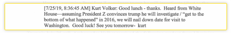 Trump, Ukraine, and the Path to the Impeachment Inquiry: A Timeline 6 Trump, Ukraine, and the Path to the Impeachment Inquiry: A Timeline