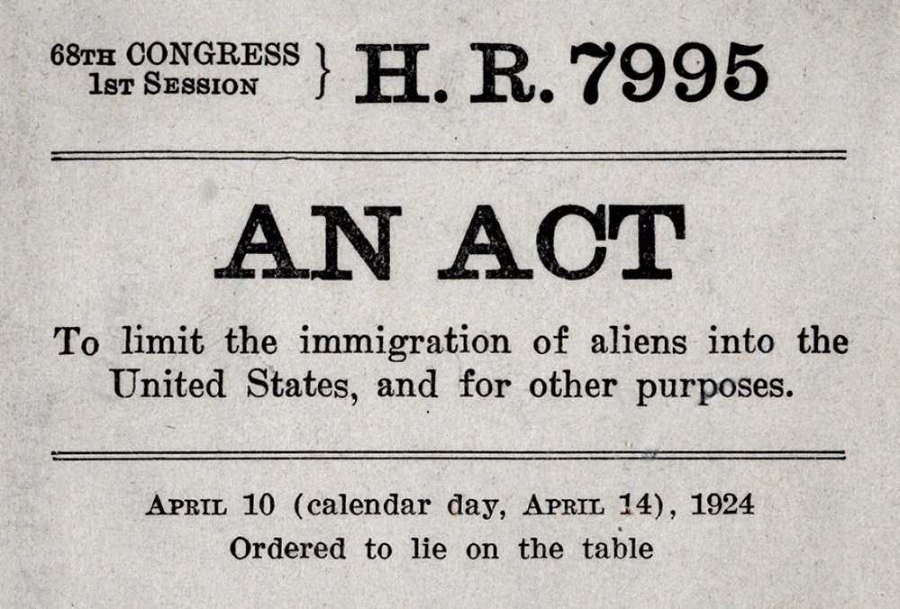immigration act of 1924