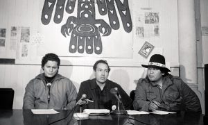 American Indian Leaders at Alcatraz Summit Meeting