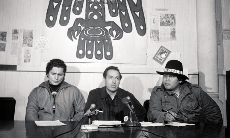 American Indian Leaders at Alcatraz Summit Meeting